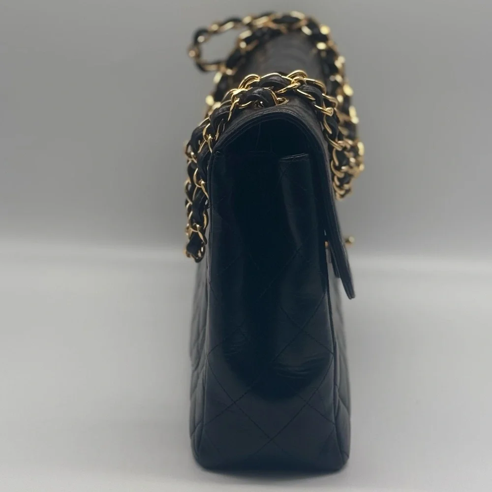 SOLD Chanel Jumbo Single Flap Shoulder Bag with Black Interior Series (96-97) - Picture 5 of 16